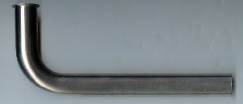 Stainless steel 90 deg. wide bend header